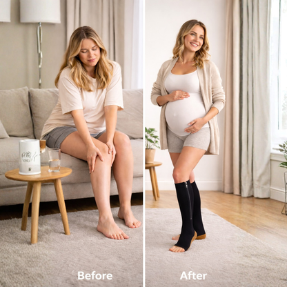 Zipper Compression Socks (Open-Toe) for Women & Men | Easy Zip Knee-High – Compress S&S